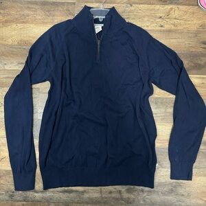 Timberland Men's Dark Blue Zip-Up Sweater